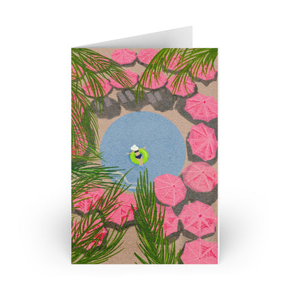 The Royal Hawaiian Pool, Blank Note Cards (1 or 10-pcs)