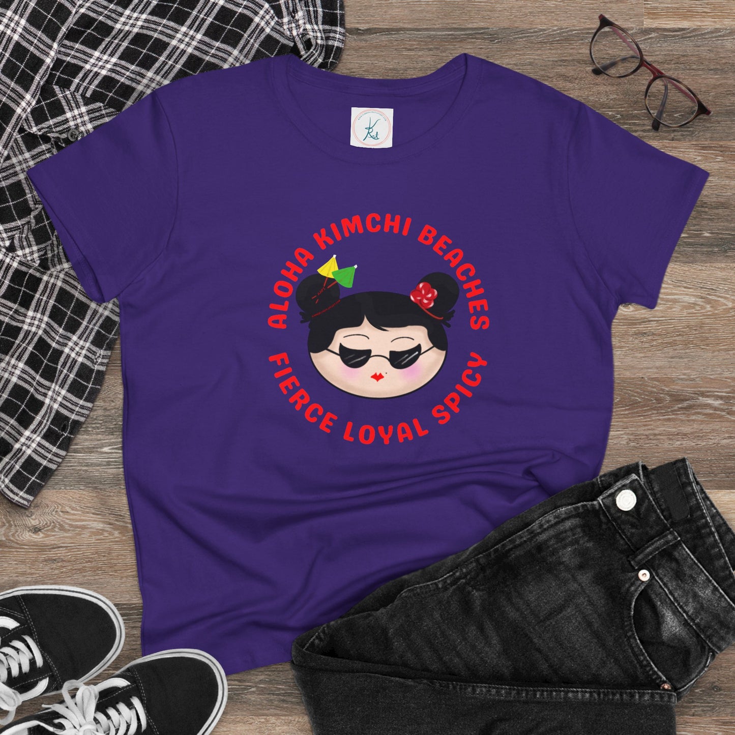 Aloha Kimchi Beaches, Women’s Asian Pride T-shirt