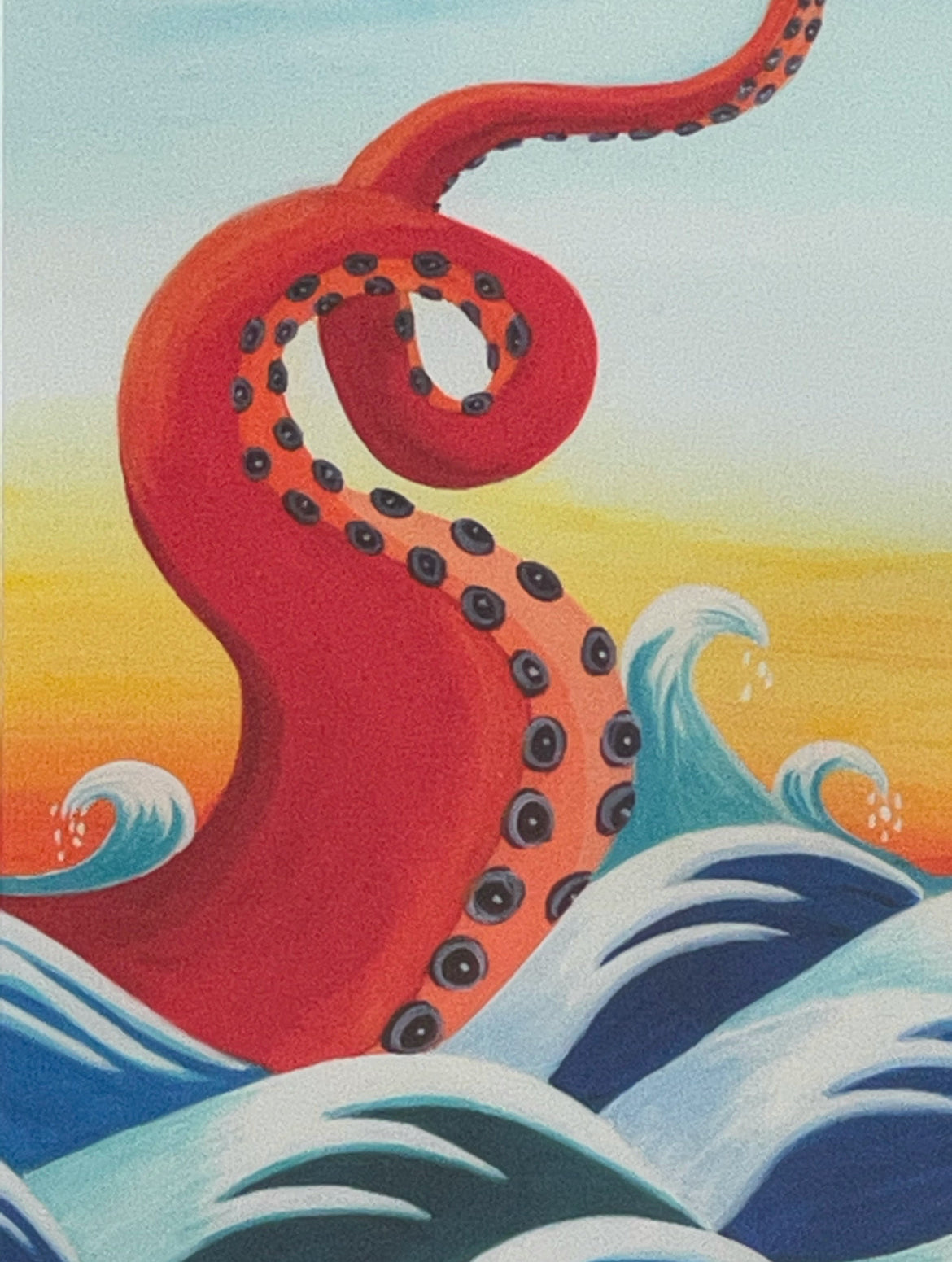 Red Tentacle     Original: 11x14"