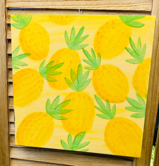 Pineapple pattern 12x12"