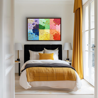 Hibiscus Rainbow Garden, giclee print