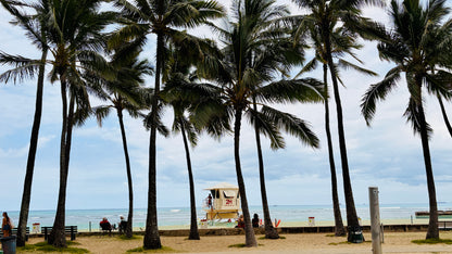 Kaimana Beach Lifeguard stand, Waikiki  12”x12"