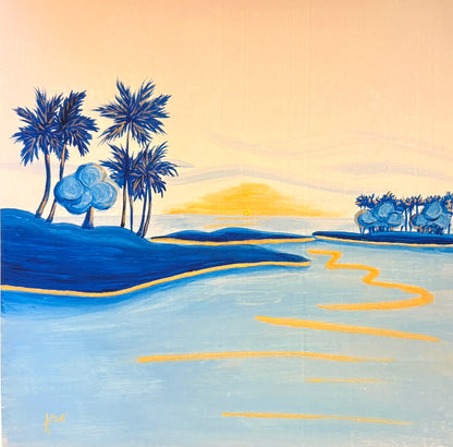 Lagoon 4  12 x 12" without mat