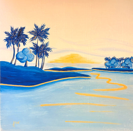Lagoon 4  12 x 12" without mat