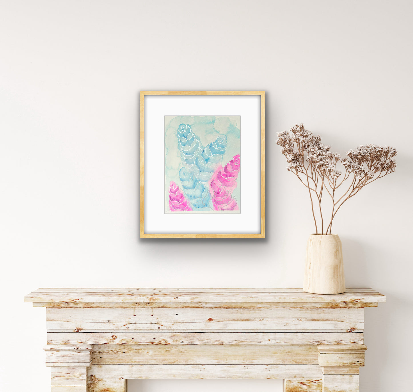 SALE  Summer Leaves 14x11"