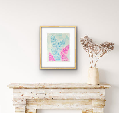 SALE  Summer Leaves 14x11"