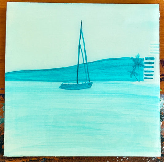 Waikiki, West View 6x6" mini
