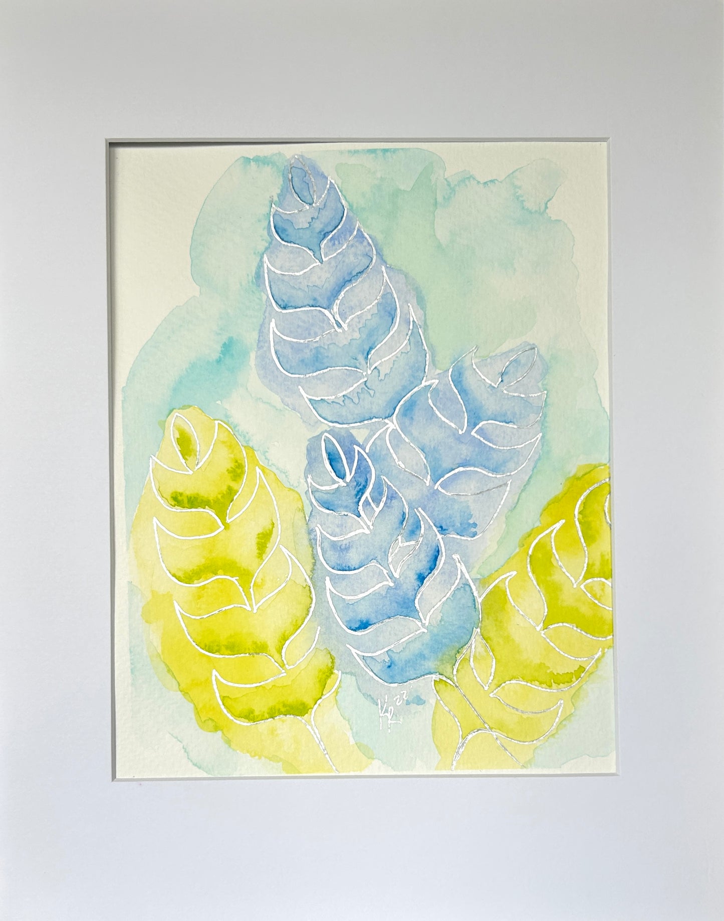 SALE  Summer Leaves 14x11"