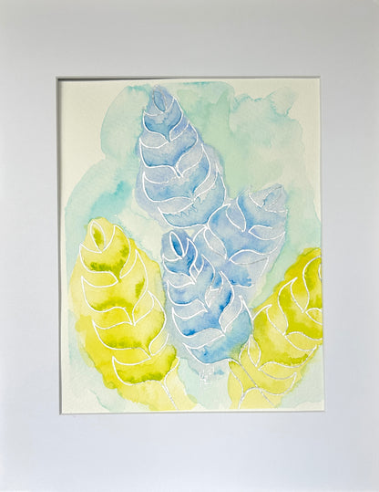 SALE  Summer Leaves 14x11"