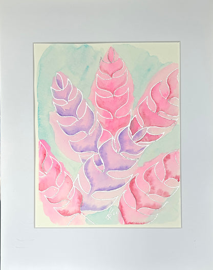 SALE  Summer Leaves 14x11"