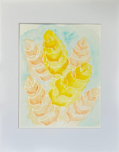SALE  Summer Leaves 14x11"