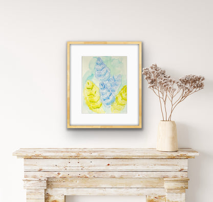 SALE  Summer Leaves 14x11"