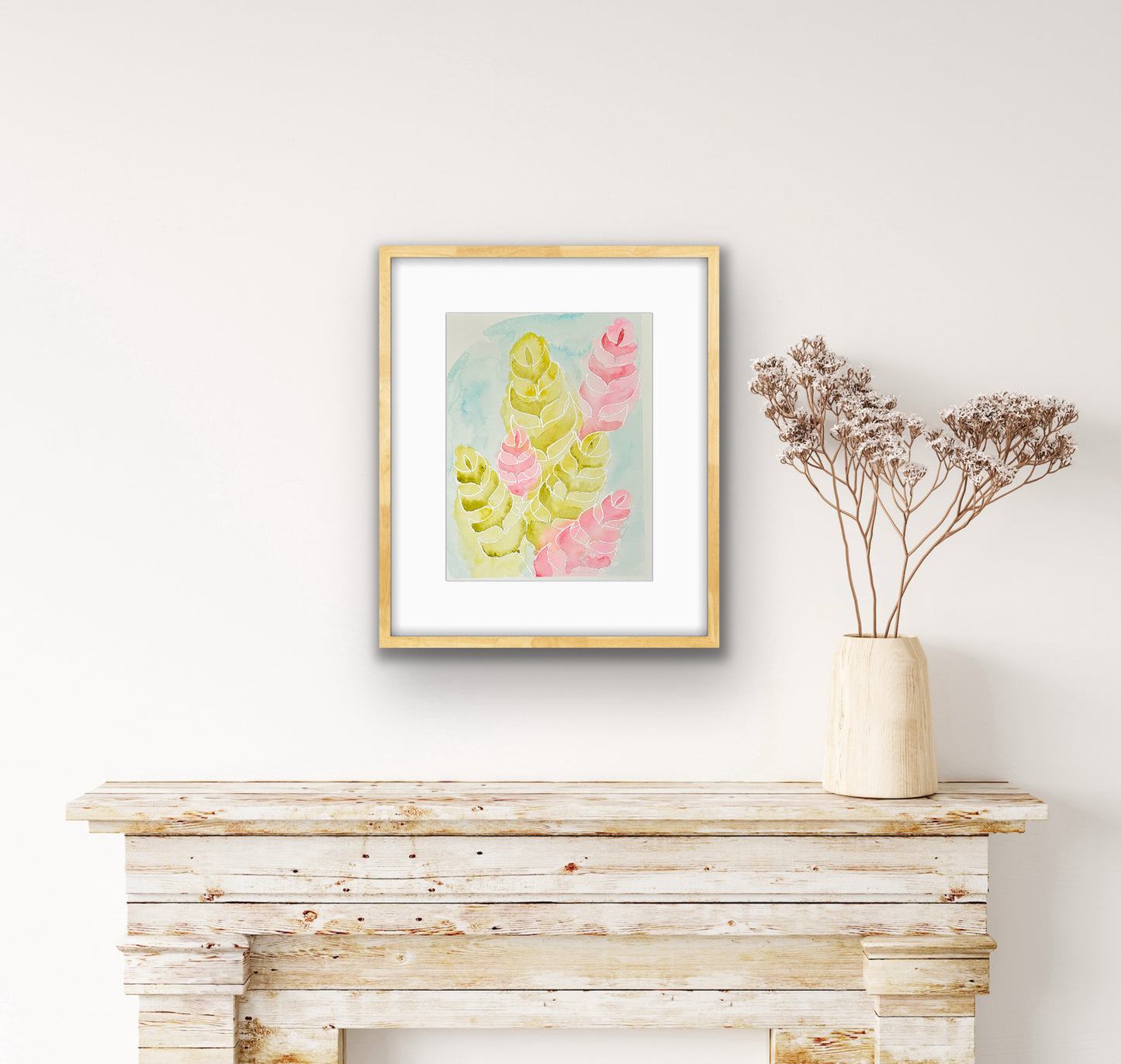 SALE  Summer Leaves 14x11"