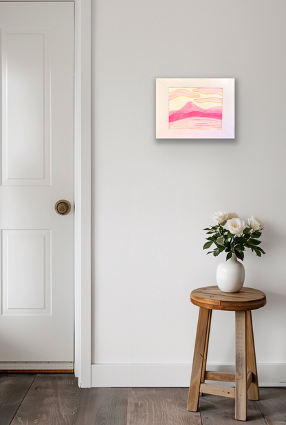 Horizontal Pink Landscape 11x14"