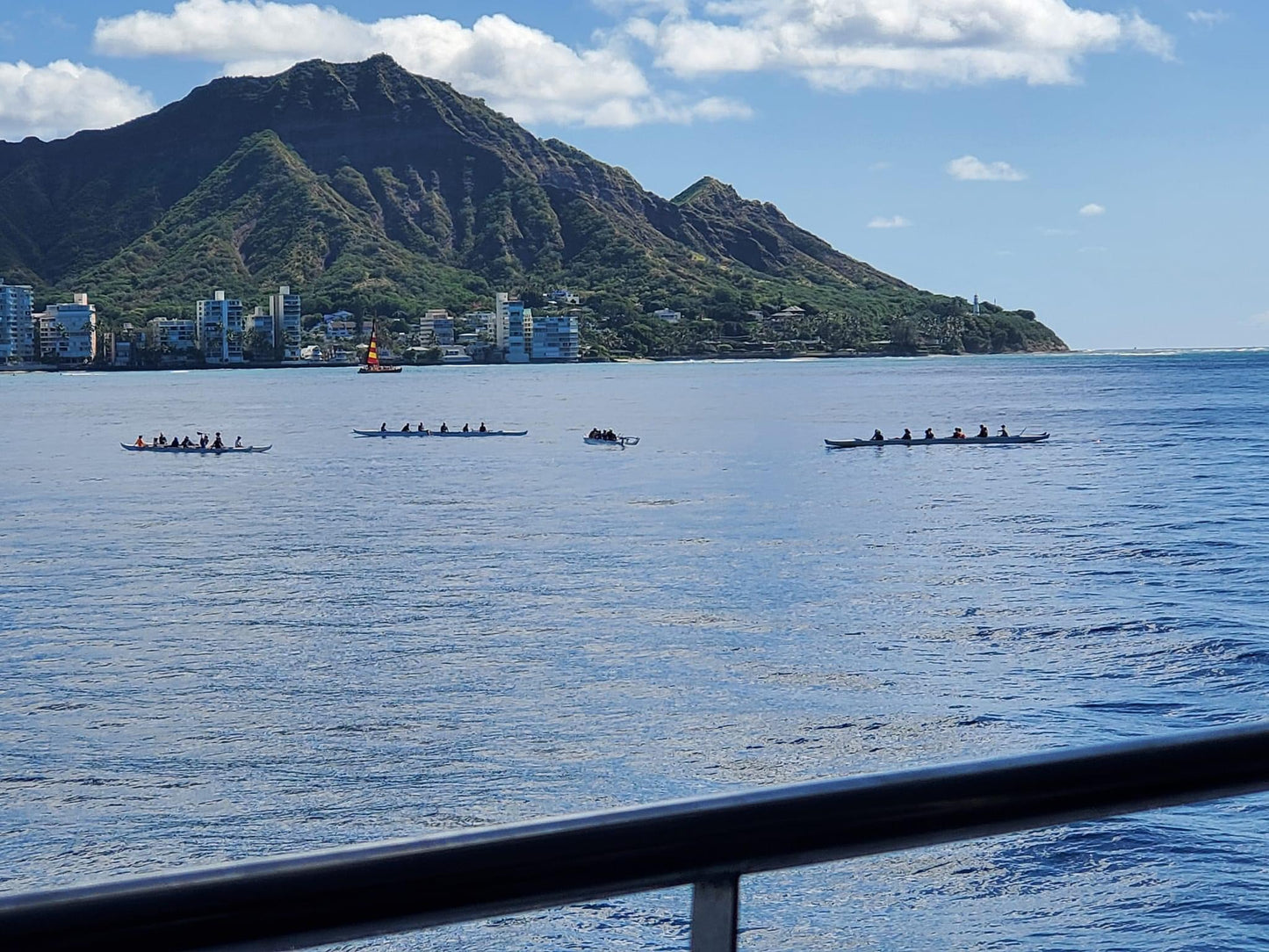 Inspirational photo: Diamond Head and outrigger paddlers. KR XO