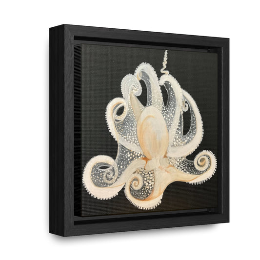 White Octopus, Canvas Giclee, Framed