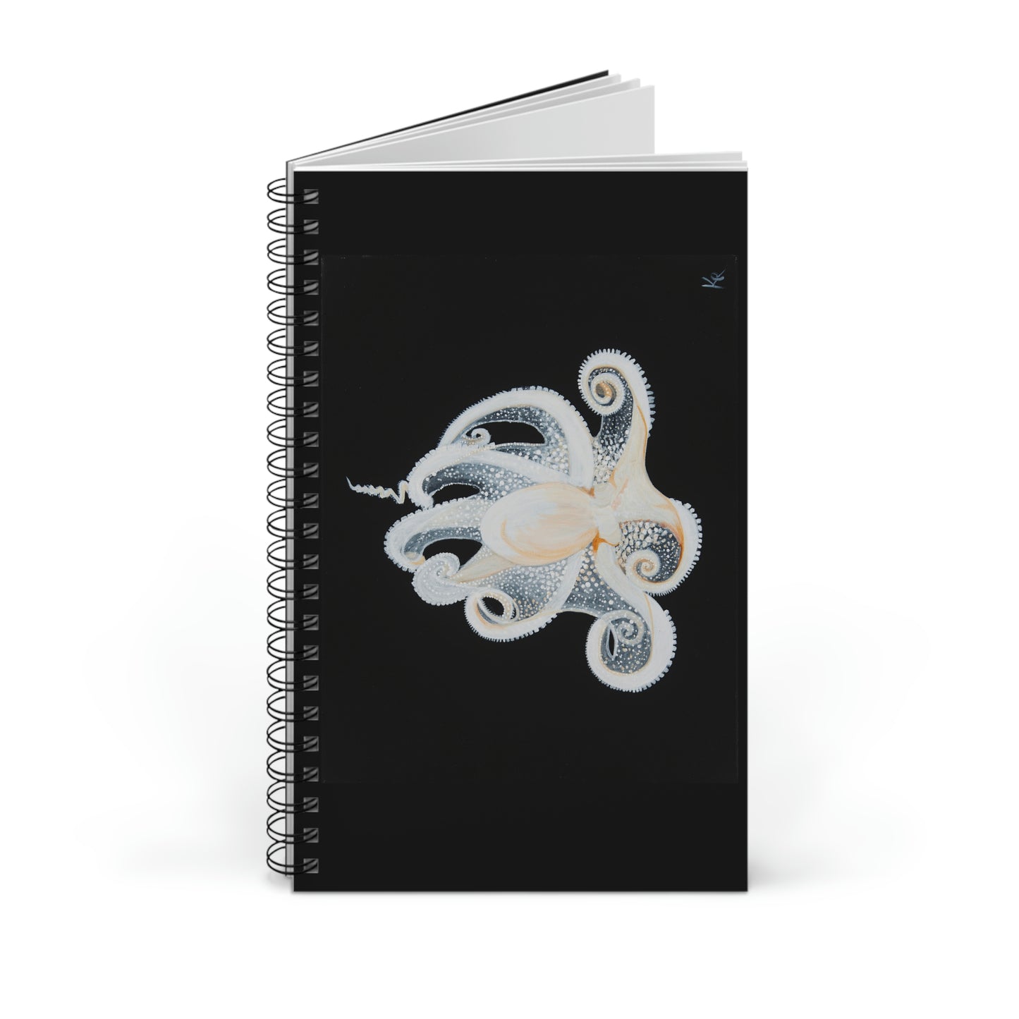 White Octopus Spiral Notebook/Journal