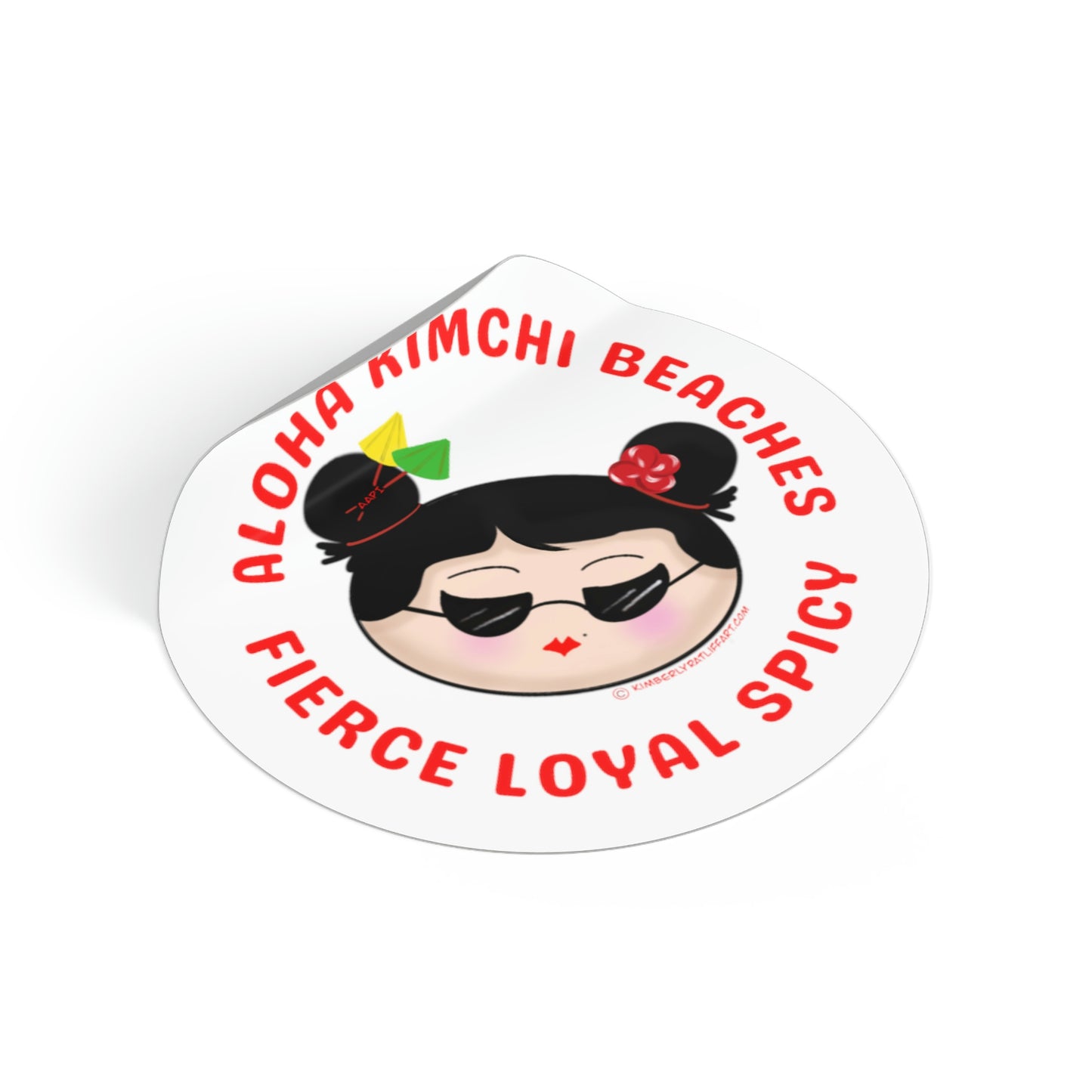 Aloha Kimchi Beaches Vinyl Sticker!!