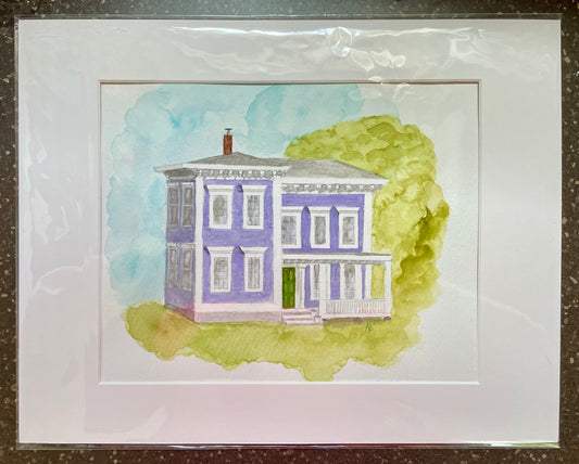Watercolor Home Commissions 11x14