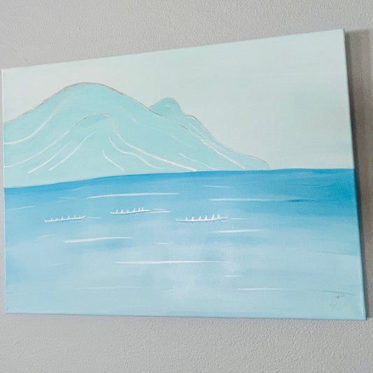 Diamond Head Outriggers, Original 18x24"