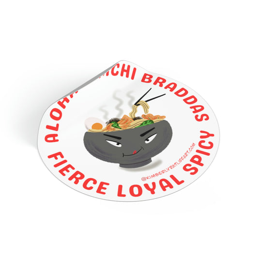 Aloha Kimchi Braddas Vinyl Sticker!!
